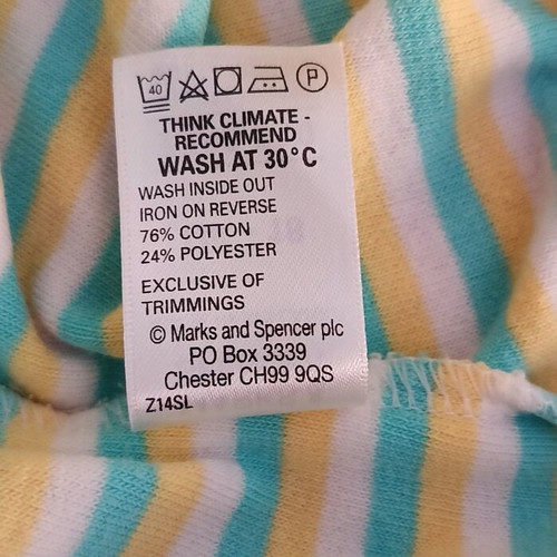 Women's hoodie Marks and Spencer striped, like new, short sleeve