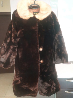 Vintage Folks Finer Furs fox fur brown, like new, size L-XL