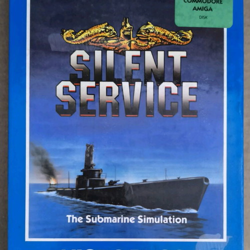 Silent Service MicroProse Amiga like new, blue colour box