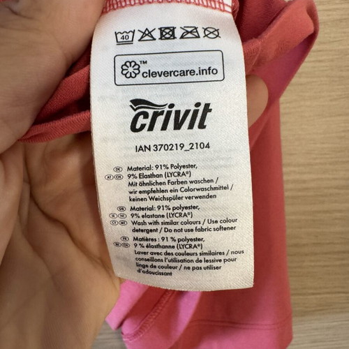 Crivit sports racerback top coral S 36/38