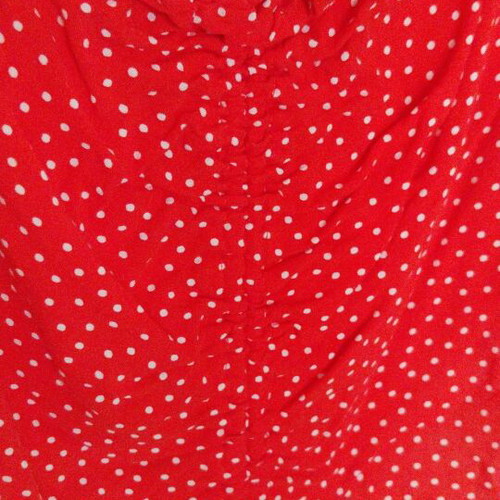 ZARA set skirt XS and crop top S polka dot like new, red and white