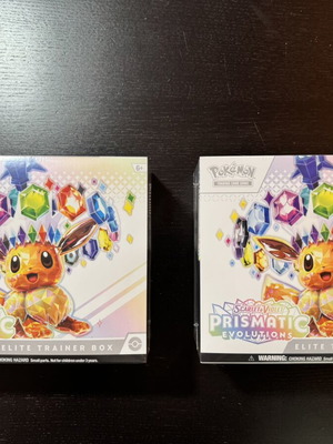 Pokemon Cards SV8.5 Prismatic Evolutions Elite Trainer Box pack of 2 new