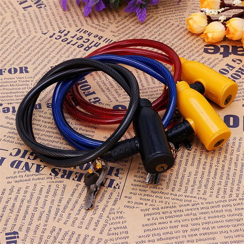 Bicycle lock new, steel cable, 64 cm, with 2 keys
