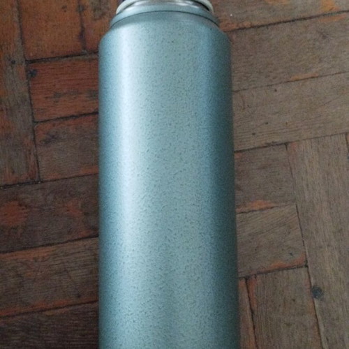 Vintage Stanley Alladin thermos with leather case used