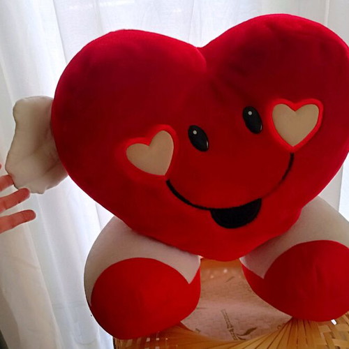 Heart doll 40x40 cm like new