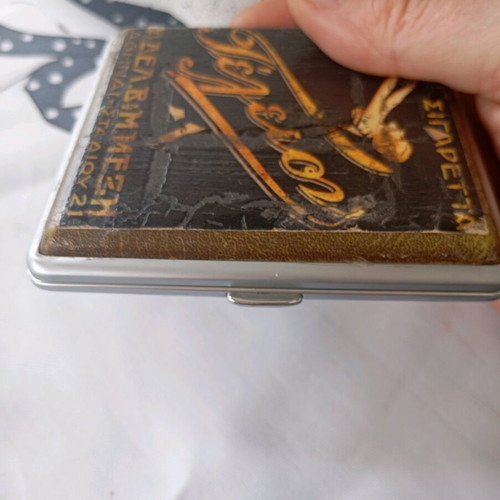 Cigarette cases vintage used, set of two