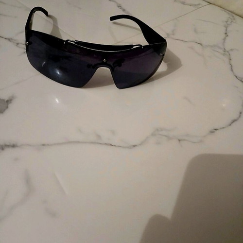 Gate 88 Vintage Y2K Wrap-Around Sunglasses, Dark Tint