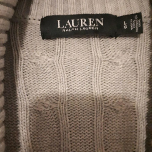 Ralph Lauren sweater gray silver like new size L