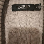 Ralph Lauren sweater gray silver like new size L