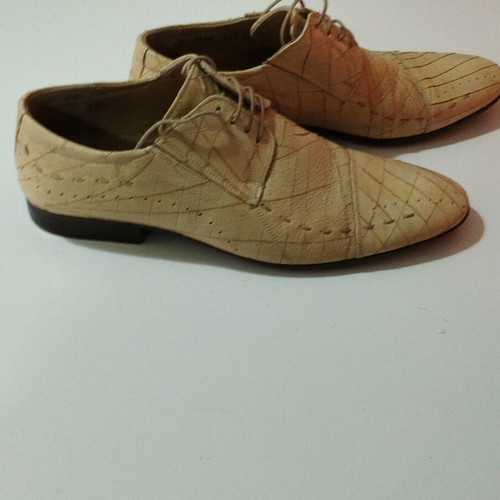 Leather shoes beige scarponi like new, size 42