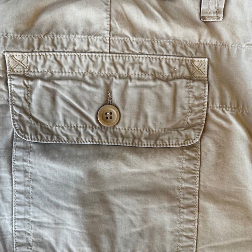 Cerruti bermuda shorts used, 100% cotton, size L, beige