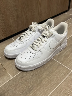 Nike Air Force 1 sneakers like new, size 45.5, white
