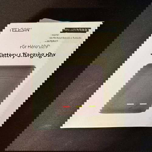 Telesin Battery Charging Box για GoPro Hero 9/10/11/12 σαν καινούργιο με 2 μπαταρίες