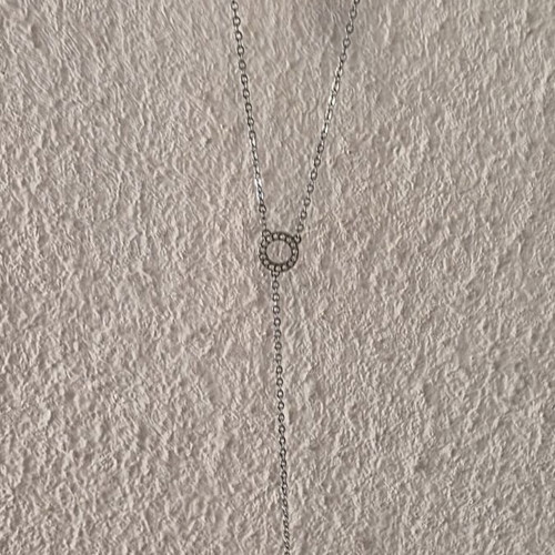 Layered polymorphic Swarovski necklace new, stainless steel, silver and rose gold