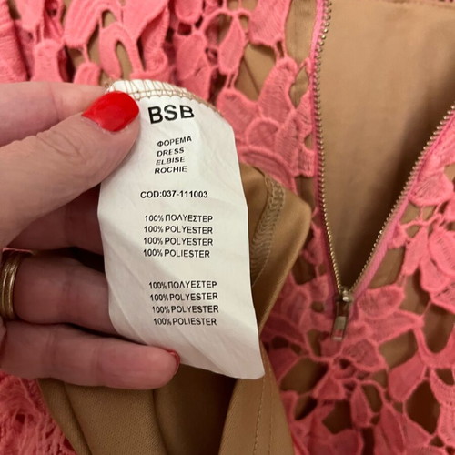 Pink BSB dress like new, size L