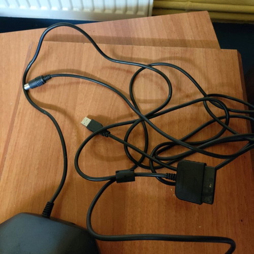 PS2 steering wheel used