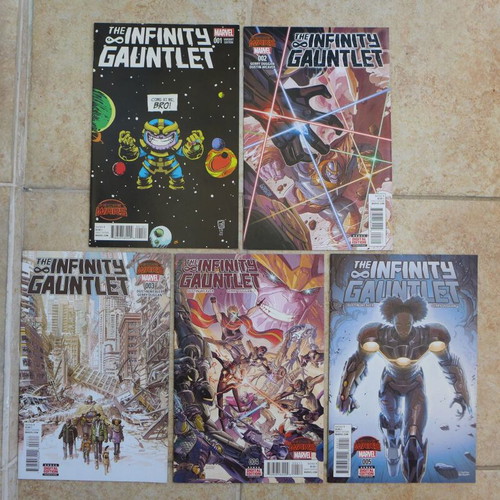 Secret Wars Infinity Gauntlet Comics 1-5 with Bonus Old Man Logan #1 Variant