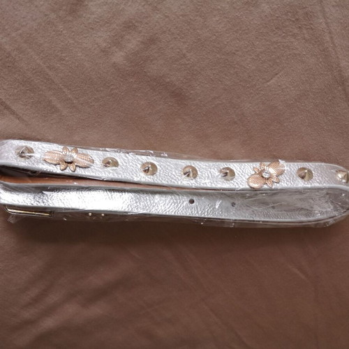 Belt silver with gold details new, size 90