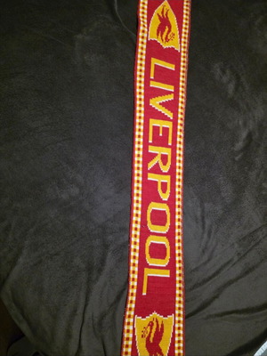 Liverpool FC Old School Wool Scarf like new, authentic