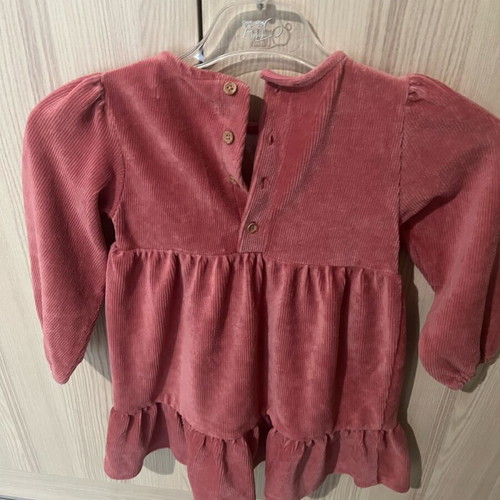 Energiers corduroy dress dark pink like new for 2-3 years old