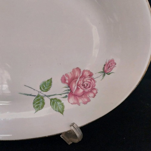 Candia Germany oval serving platter with floral design