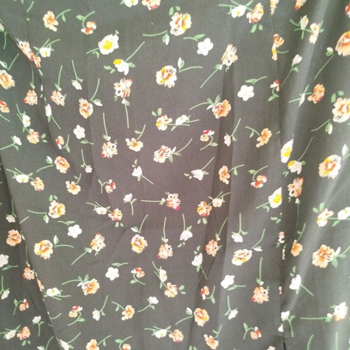 Maxi skirt with slit like new, black