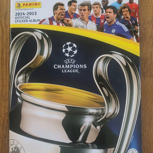 Uefa Champions League 2014-2015 album used with Panini stickers