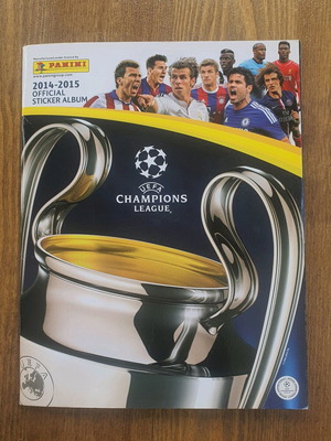 Uefa Champions League 2014-2015 album used with Panini stickers
