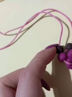 Handmade necklace from fimo like new