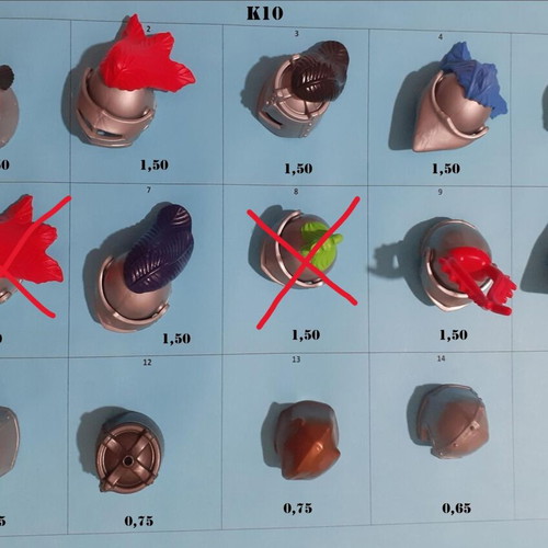Playmobil Knight Helmets like new, model K10
