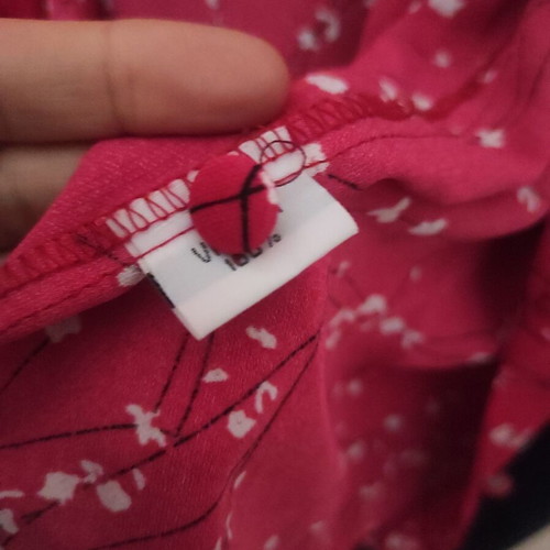 Vintage shirt with shoulder pads, like new, size L, red pink