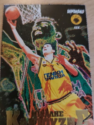 Collectible basketball card from Disney Almanac featuring Michalis Kakiouzis, like new