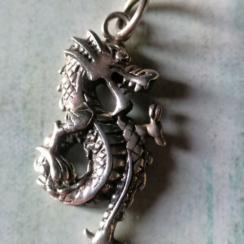 Silver 925 dragon pendant new