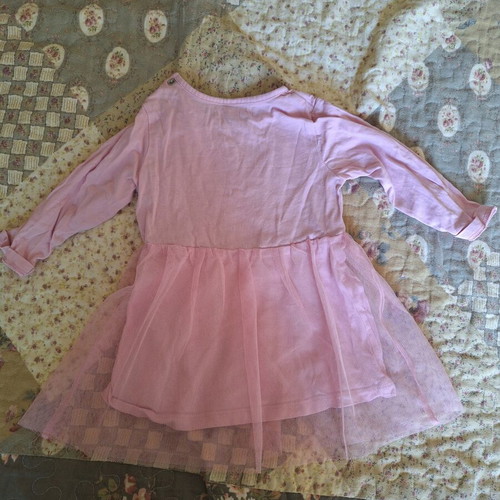 Sinsay baby dress pink with tulle, like new