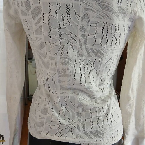 Nara Camicie lace shirt like new, white, size S