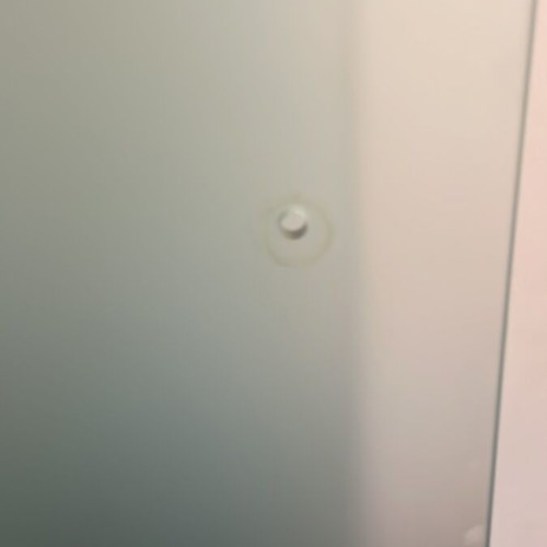 Sandblasted glass door like new, very good quality