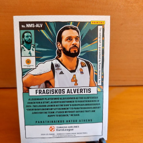 2024-25 Panini Donruss Euroleague Panathinaikos Fragiskos Alvertis Net Marvels Purple 9/25