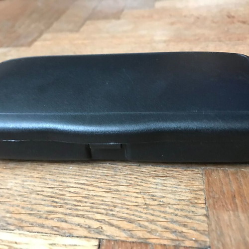Hard plastic glasses case like new, retro, black
