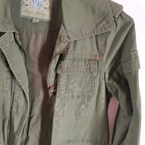 Women's jacket used olive color size M