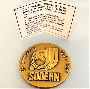 France Medal SODERN 25th Anniversaire 1962 - 1987 Pichard SA - Bronze