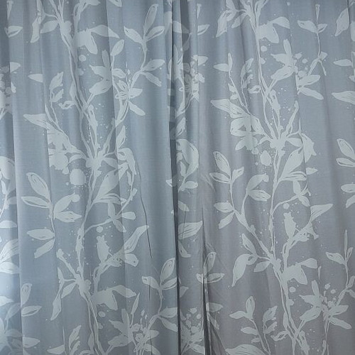 Curtains like new, 238×140 cm, light gray with white details