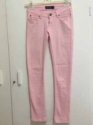 Pink Woman skinny pink pants size small like new