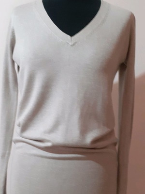 Zara women's sweater used, beige, size M
