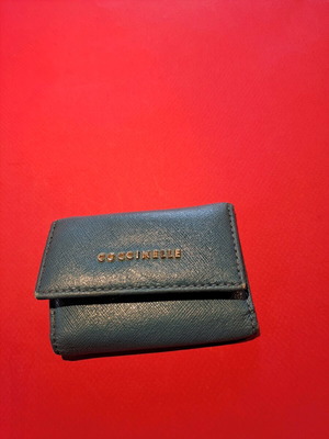 Coccinelle key wallet used, blue, 9.5×6.5cm