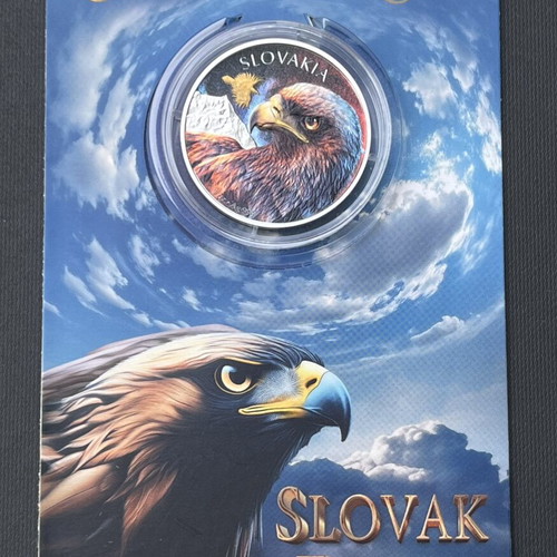 Silver Coin Slovak Eagle limited edition, new, 1 oz 999 silver