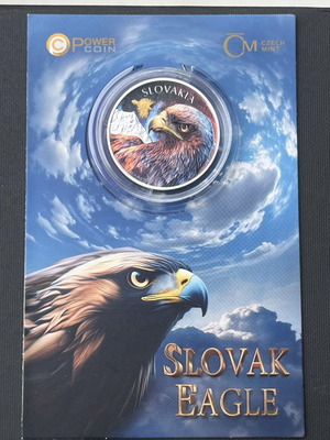 Silver Coin Slovak Eagle limited edition, new, 1 oz 999 silver