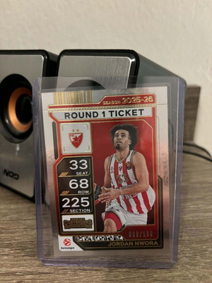 Jordan Nwora 8/199 Zvezda Euroleague card like new