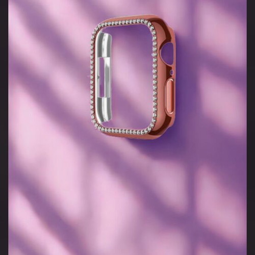 Sonique Plastic Case Pink Gold for Apple Watch 45mm New