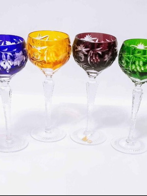 Nachtmann Traube glasses set of 6 like new, handmade crystal