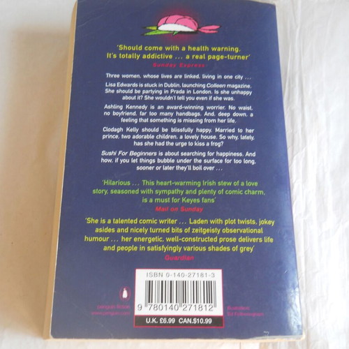 Sushi for Beginners novel used by Marian Keyes